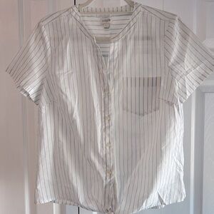 J Crew striped blouse